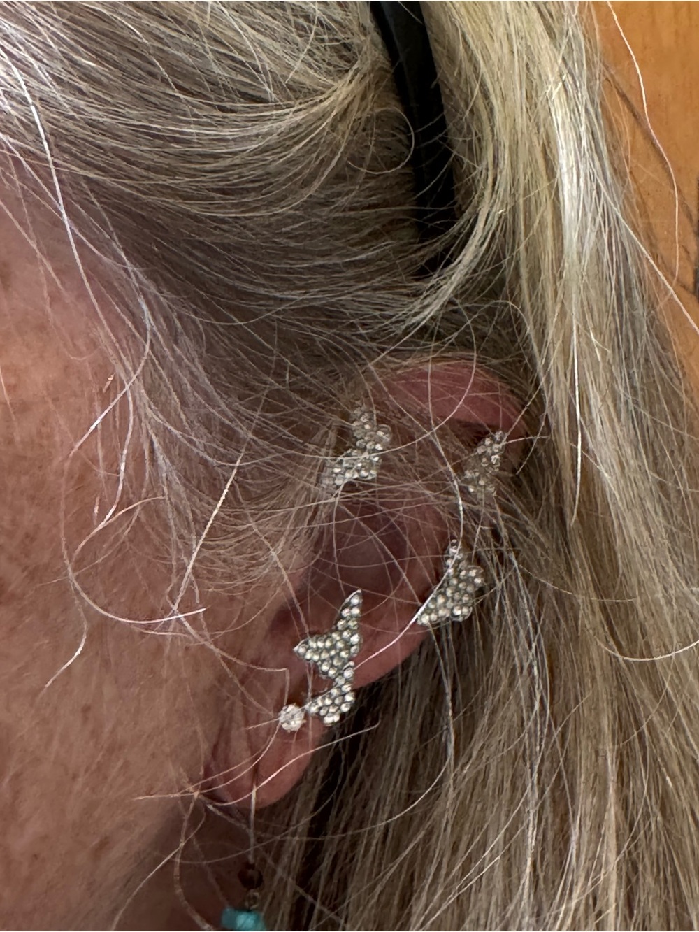 Sparkling Butterfly Earring Cuffs